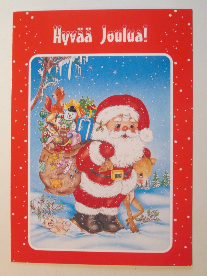 KULKEMATON JOULUPUKKI LAHJASÄKIN KANSSA