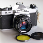 Filmikamera Pentax K1000 + SMC Pentax-M 1,7/50 - pikkukuva 1