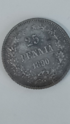 25 penniä 1890