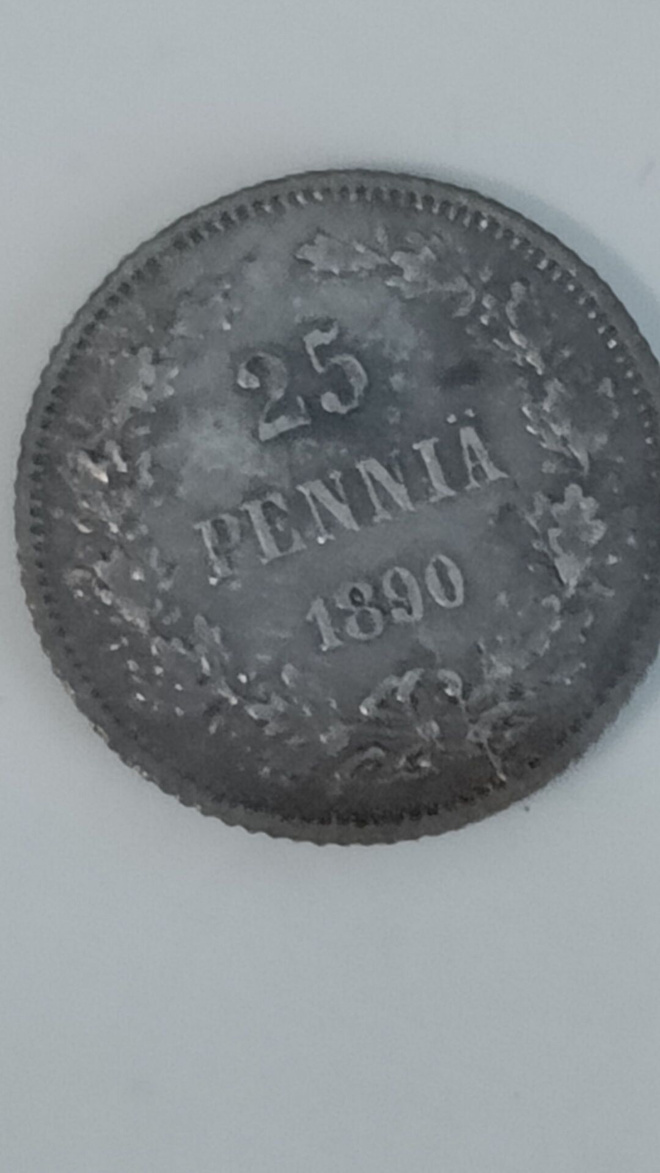 25 penniä 1890