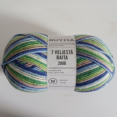 SUOMIKAARI 7-veljestä Raita lanka 200 g • NOVITA OY