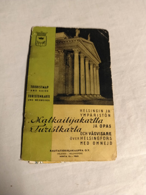 helsingin matkailuopas ja kartta v1938