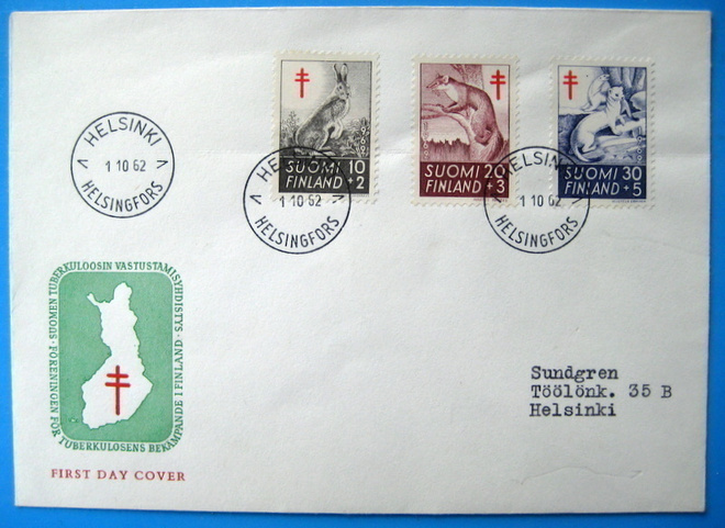 Fdc-1962 Tub.Lape hinta 16.00e(60)