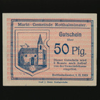 Saksa Notgeld 50 Pfg, Rotthalmünster 1919 - pikkukuva 1