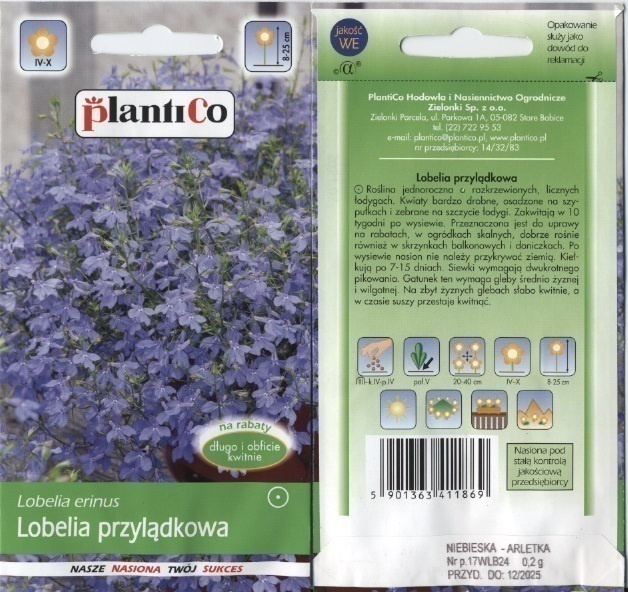 Lobelia "Arletka" - HUOM PÄiVÄYS! Ale -30%#