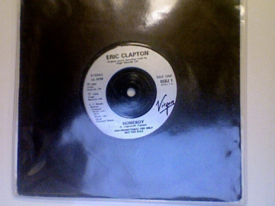 ERIC CLAPTON :: HOMEBOY :: RADIO PROMO VINYYLI 7" 1989