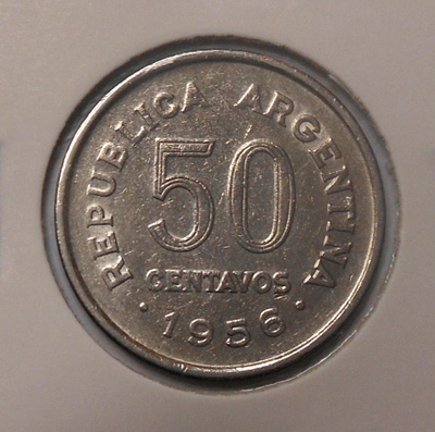 Argentina. 50 centavos 1956.