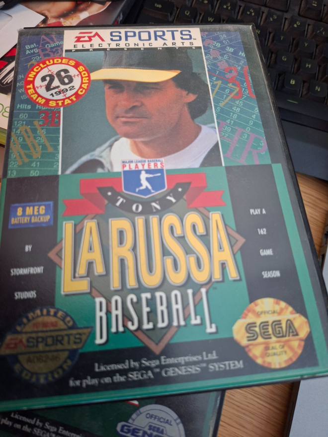 Sega Genesis Tony La Russa Baseball CIB