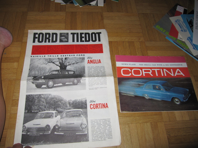 FORD TIEDOT + CORTINA esite