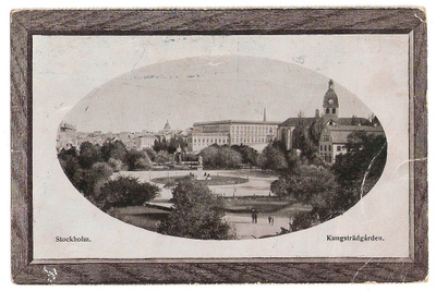 Ruotsi : Stockholm, Kungsträdgården. Kulk. v.1912