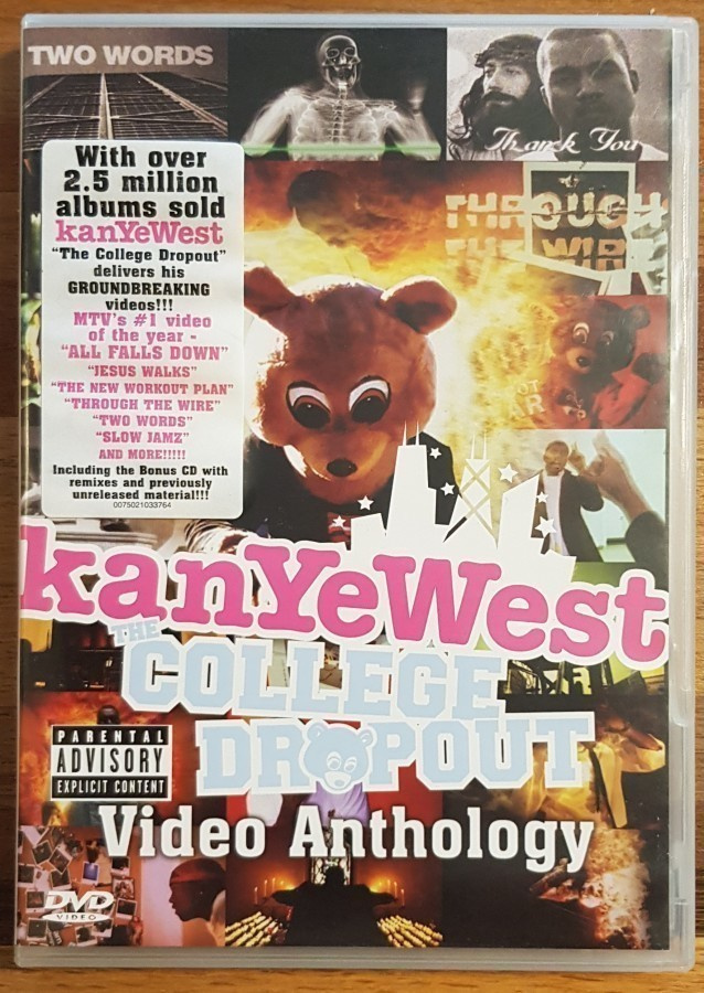 KANYE WEST - COLLEGE DROPOUT DVD+Bonus CD videokokoelma