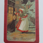 Merry Christmas - Tyttö ja lyhty (Paperitaide) - pikkukuva 1