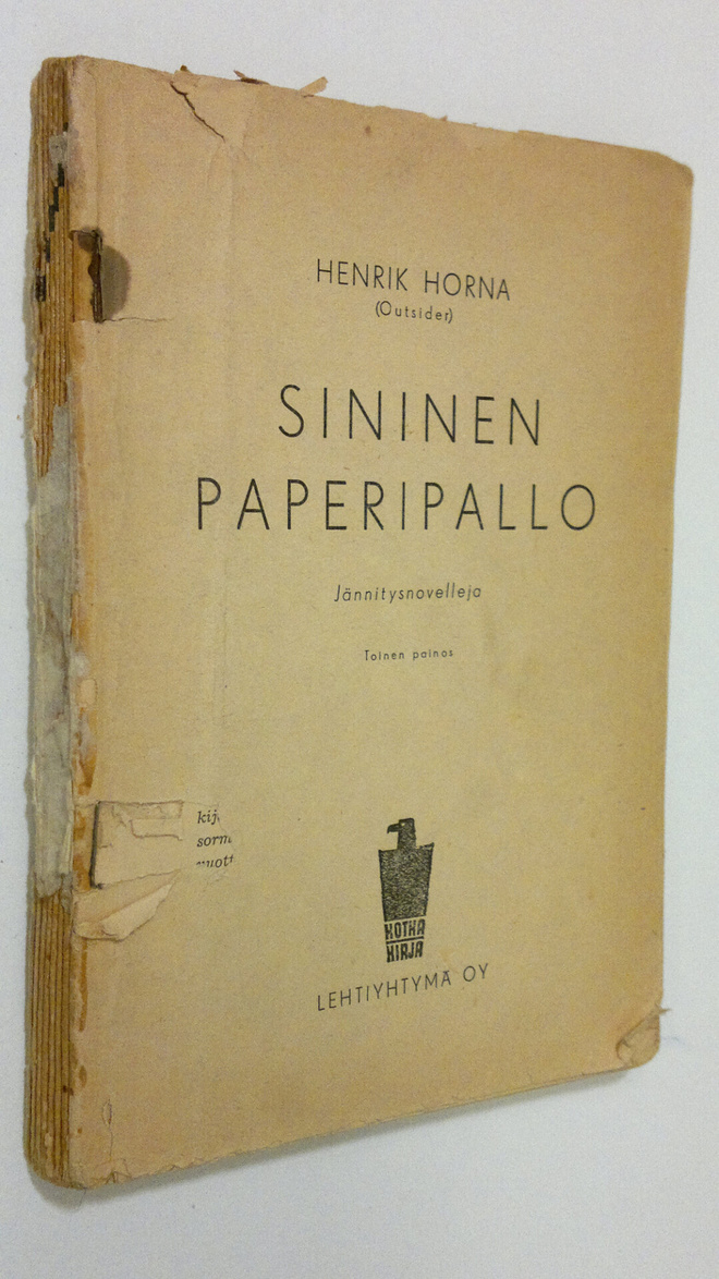 Henrik Horna : Sininen paperipallo : jännitysnovelleja