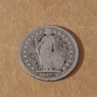 Sveitsi 1/2 Fr. 1906 B hopeaa - pikkukuva 2