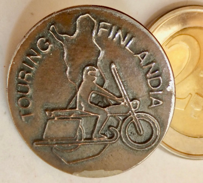 VANHA Ruuvimerkki Touring Finland Moottoripyöräkerho