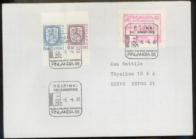 1988 FINLANDIA 88 erikoisleima