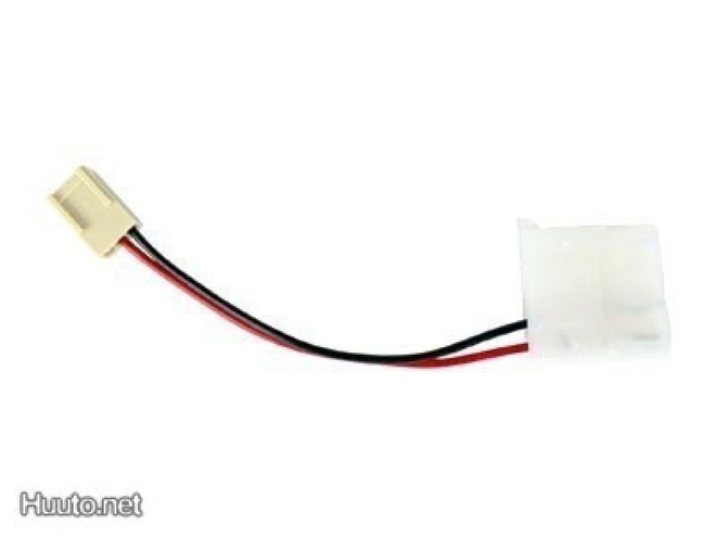 Revoltec tuulettimen adapteri 4-pin to 3-pin muuntaja, 10cm