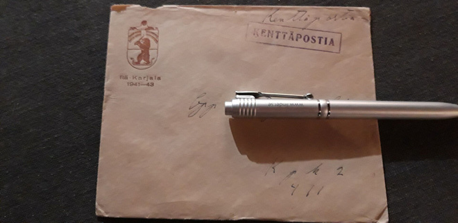Kenttäposti kuori, Itä-Karjala kuvalla 1941-43