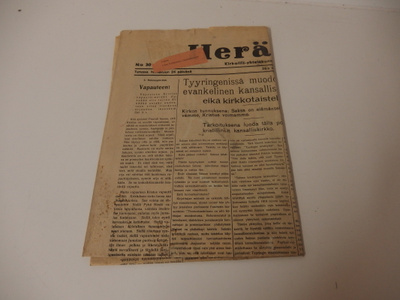 Herättäjä lehti  ,   vuodelta 1935, heinäkuun  26.pvä