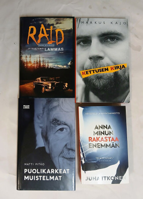 Kotimainen kirjapaketti 4kpl