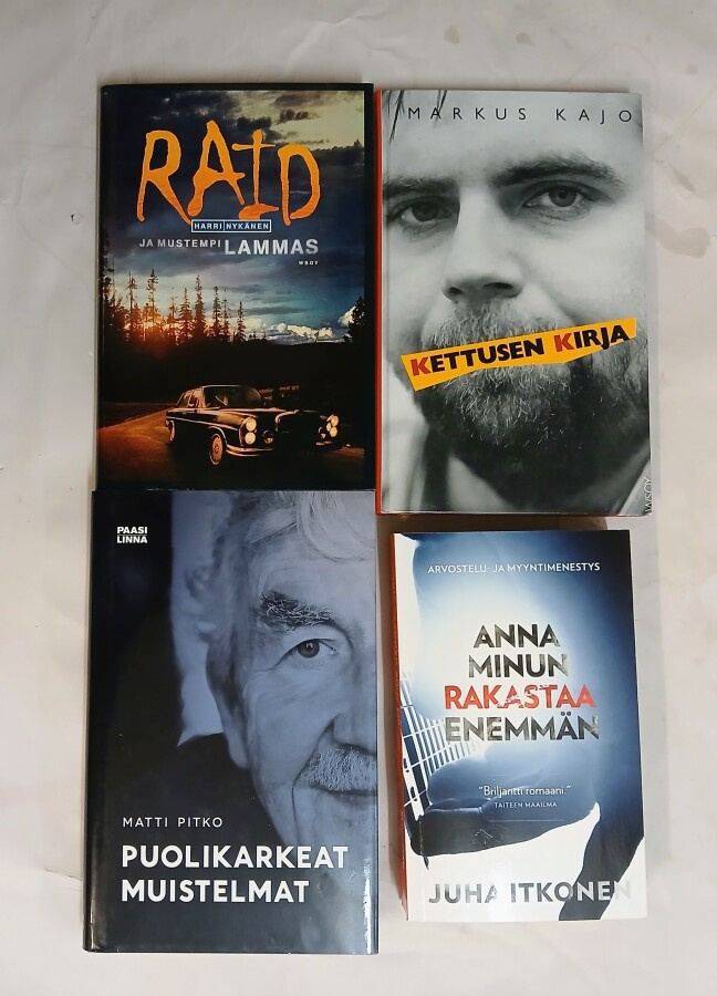 Kotimainen kirjapaketti 4kpl