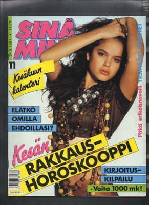 Sinä Minä n:o 11 1991 Koko kesän rakkaushoroskooppi.