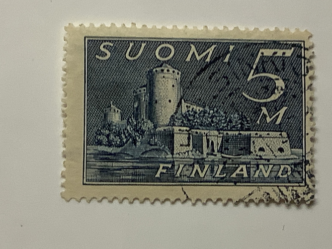 155 / 1930 M30 Olavinlinna 5 mk o leimattu