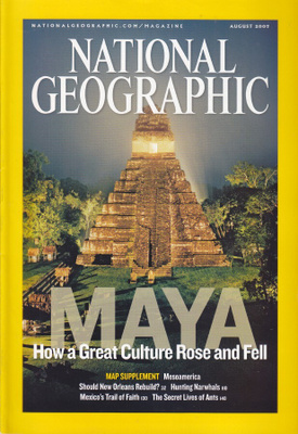 National Geographic vol.212 No.2 Poster: Mesoamerica