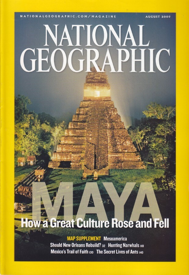 National Geographic vol.212 No.2 Poster: Mesoamerica