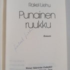 Rakel Liehu : Punainen ruukku (signeerattu, tekijän omiste) - pikkukuva 3