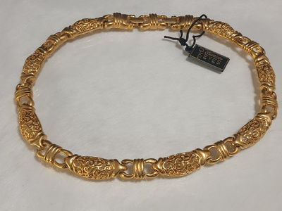 Upea Vintage, 21k kullattu Kanadalainen kaulakoru Gold plate