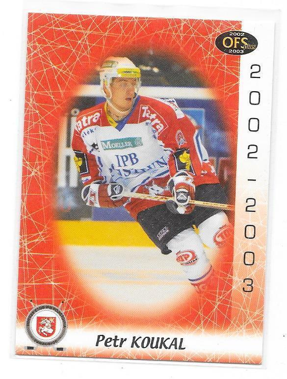 2002-03 OFS #218 Petr Koukal Pardubice ex Jokerit