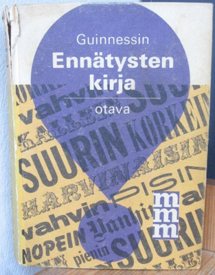 Norris & Ross McWhirter: Guinnessin ennätysten kirja. 543 s.