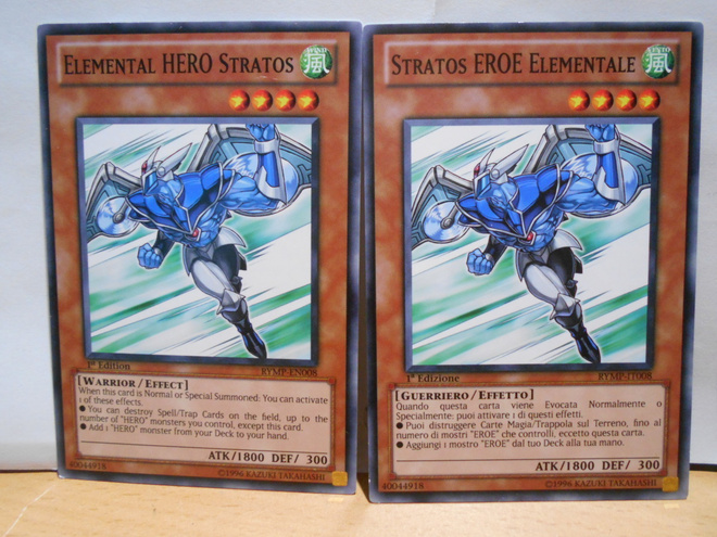 Elemental Hero Stratos ja Stratos EROE Elementale