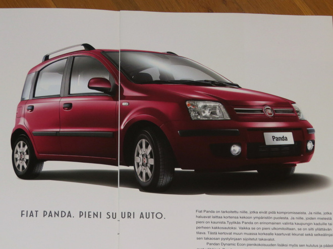 2011 Fiat Panda esite -  KUIN UUSI - suomalainen