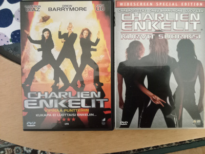 DVD levyt Charlie enkelit 1ja2