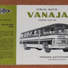 1967 Vanaja LE6-69 linja-auto esite - KUIN UUSI - bussi - pikkukuva 1