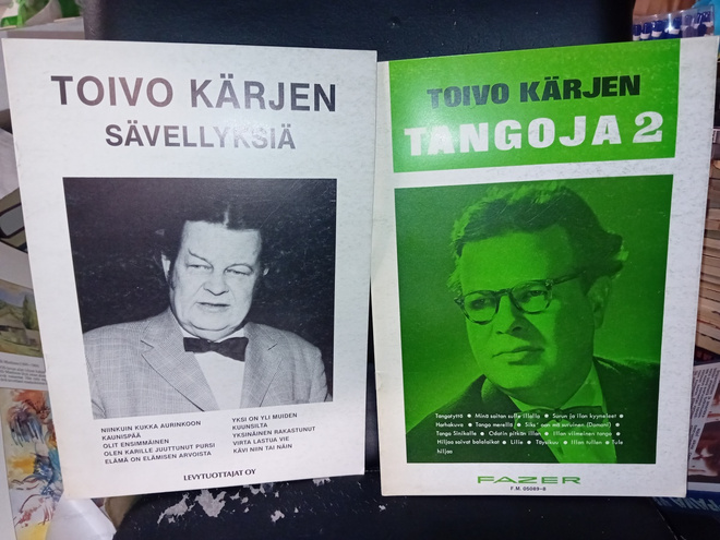 2 kpl nuottikirja Toivo Kärki ( SIS POSTIKULU )