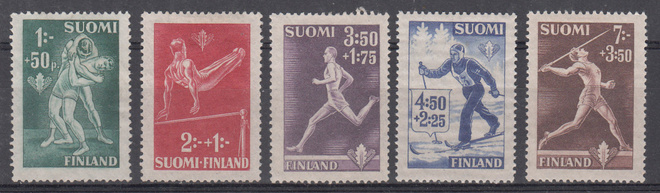 1945 Urheilumerkkejä sarja