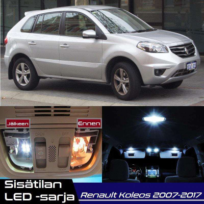 Renault Koleos I Sisätilan LED-sarja 11-osainen