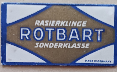 Partakoneenterä "Rotbart", käyttämätön