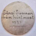 VANHA Mitali Luistelu Hopeaa 1913 Turku - pikkukuva 2