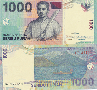 Indonesia 1.000 Rupiah 2011 P141k #273