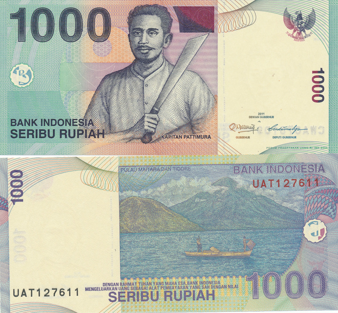 Indonesia 1.000 Rupiah 2011 P141k #273