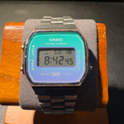 Casio A168WE – digitaalinen rannekello, turkoosi-sininen - pikkukuva 1