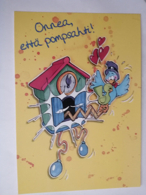 Onnea että pompsahti