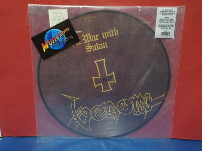 VENOM - AT WAR WITH SATAN M- ITALY 2003 PRESS REISSUE LP