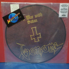 VENOM - AT WAR WITH SATAN M- ITALY 2003 PRESS REISSUE LP - pikkukuva 1