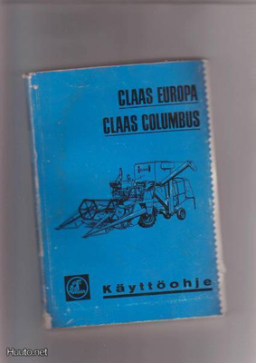 Claas , Europa / Columbus, käyttöohjekirja , 1966.