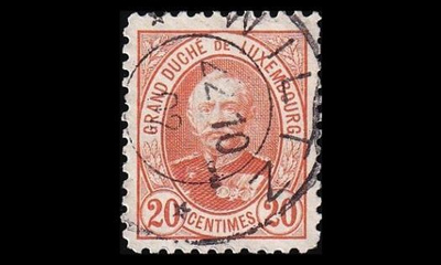 Luxemburg 59D o Suurherttua Adolf 20 C (11½:11) (1891)